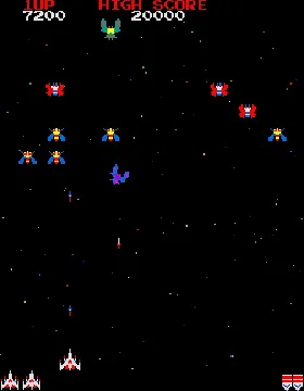 Galaga '84 screen shot game playing